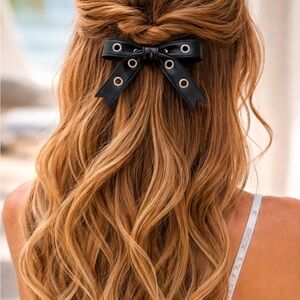 Paparazzi Black Bow Hair Clip
